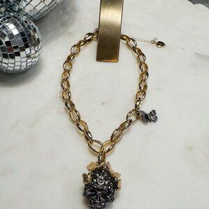 👻Betsey Johnson Skull 🦋Butterfly🦋 Necklace👻